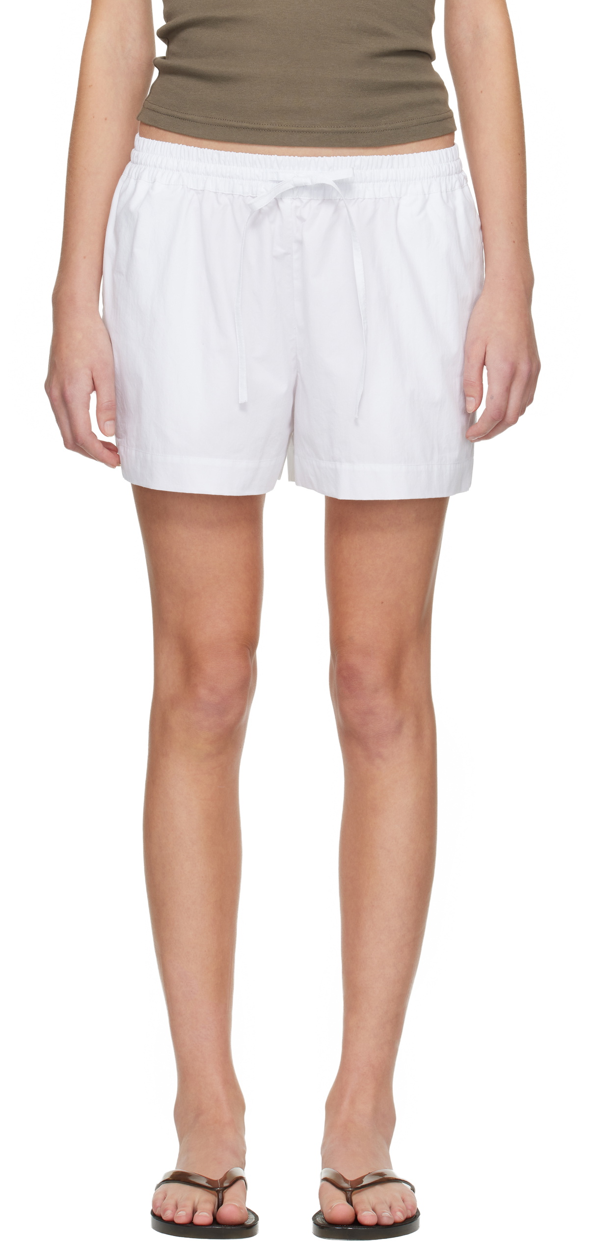 Matteau White Relaxed Shorts