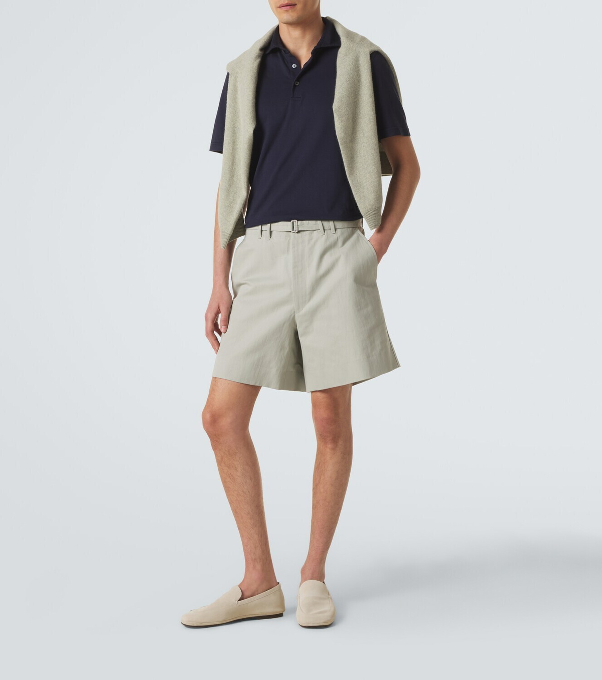 Fedeli Cotton jersey polo shirt