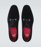Christian Louboutin Chambeliss velvet Derby shoes
