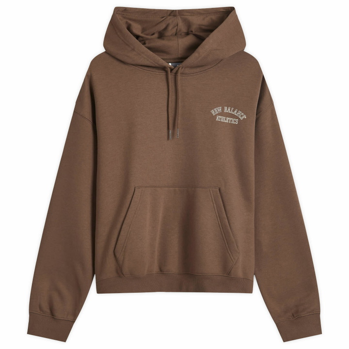 Photo: New Balance Women's Varsity Fleece Hoodie in Dark Mushroom