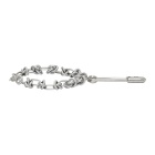Raf Simons Silver Knot Safety Pin Bracelet