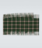 Burberry Burberry Check fringed cashmere scarf