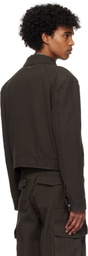 Han Kjobenhavn Brown Cotton Canvas Short Jacket