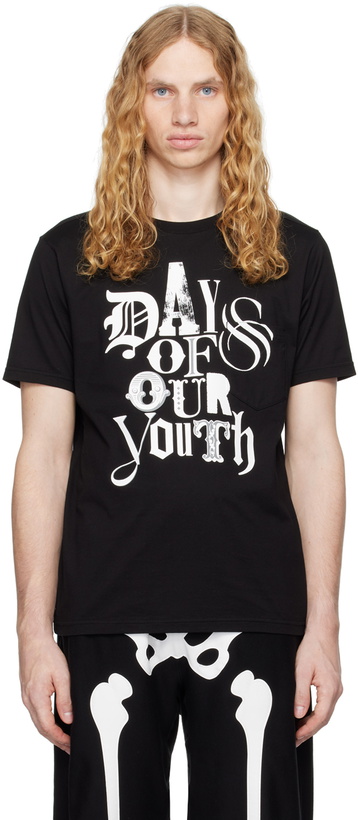 Photo: TAKAHIROMIYASHITA TheSoloist. Black 'Days Of Our Youth' T-shirt