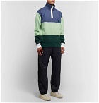Acne Studios - Oversized Appliquéd Fleece-Back Cotton-Jersey Half-Zip Sweatshirt - Multi
