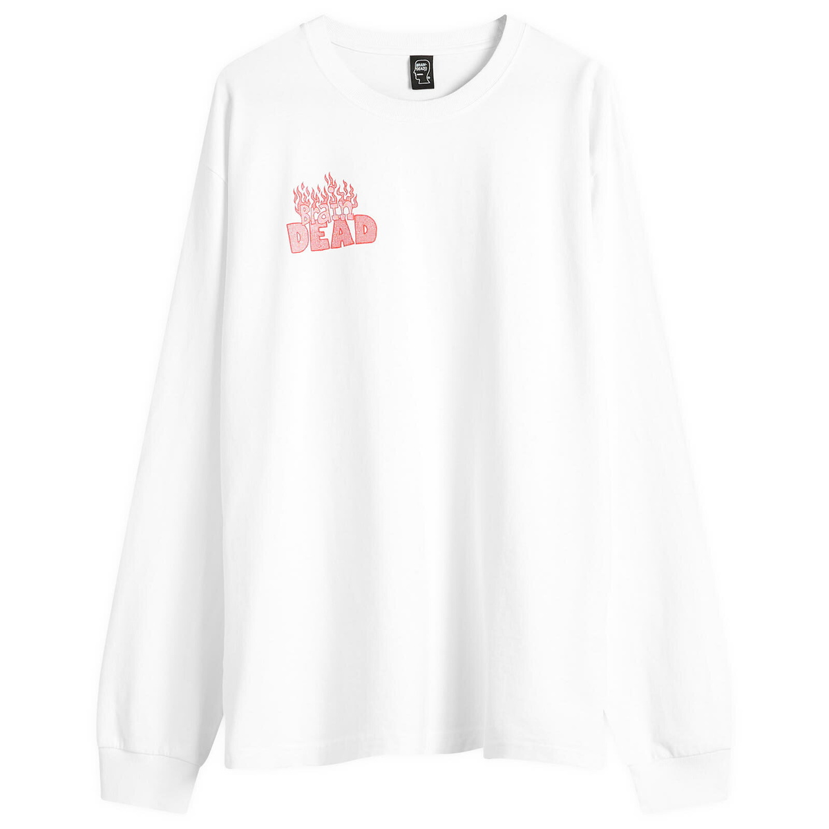 Brain Dead Men's Judgement Long Sleeve T-Shirt in White
