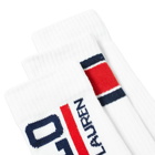 Polo Ralph Lauren Logo Flag Assorted Sports Sock - 3 Pack