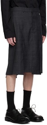 lesugiatelier Gray Vented Skirt