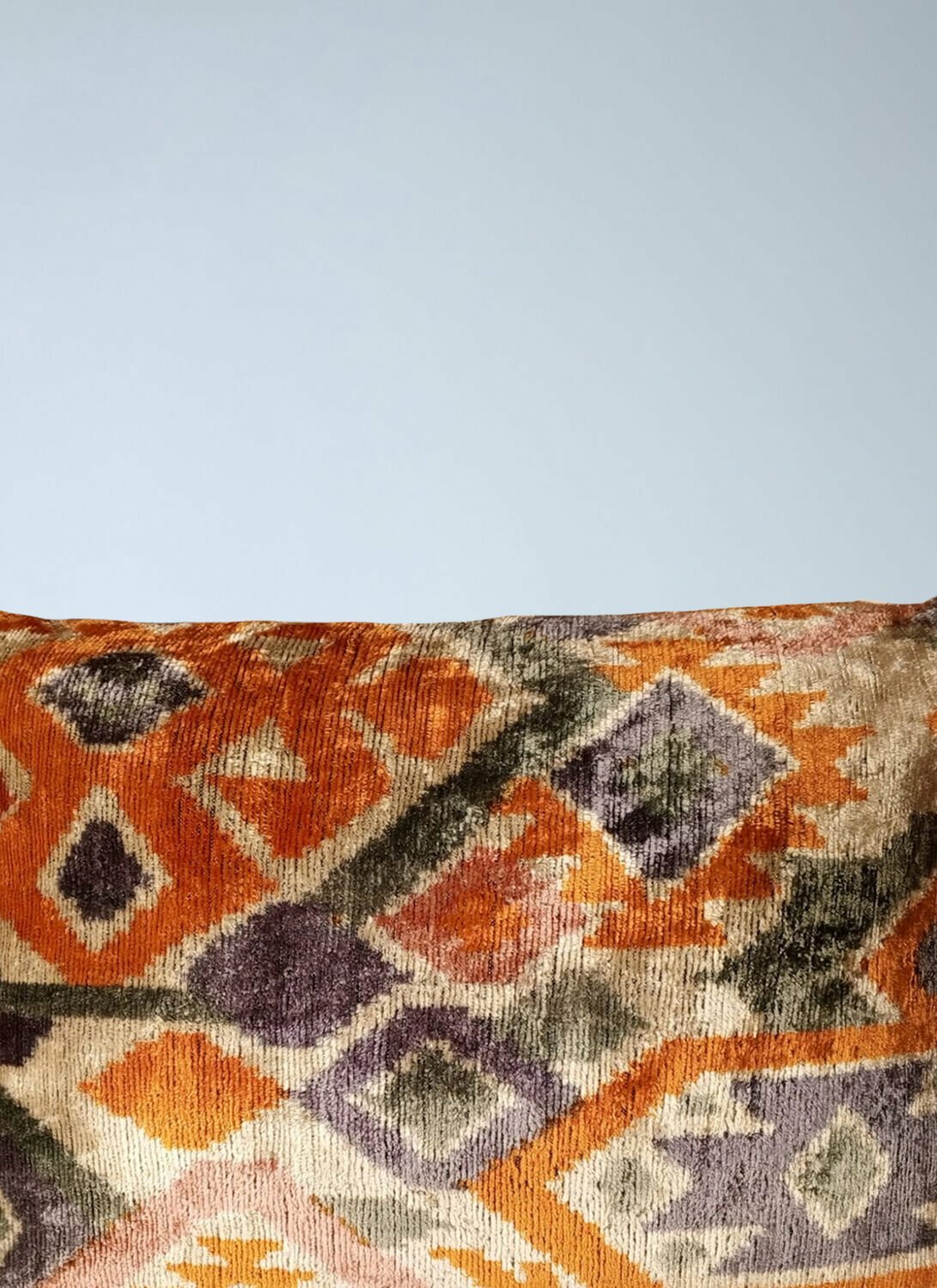 Les-Ottomans Geometric Patterned Cushion