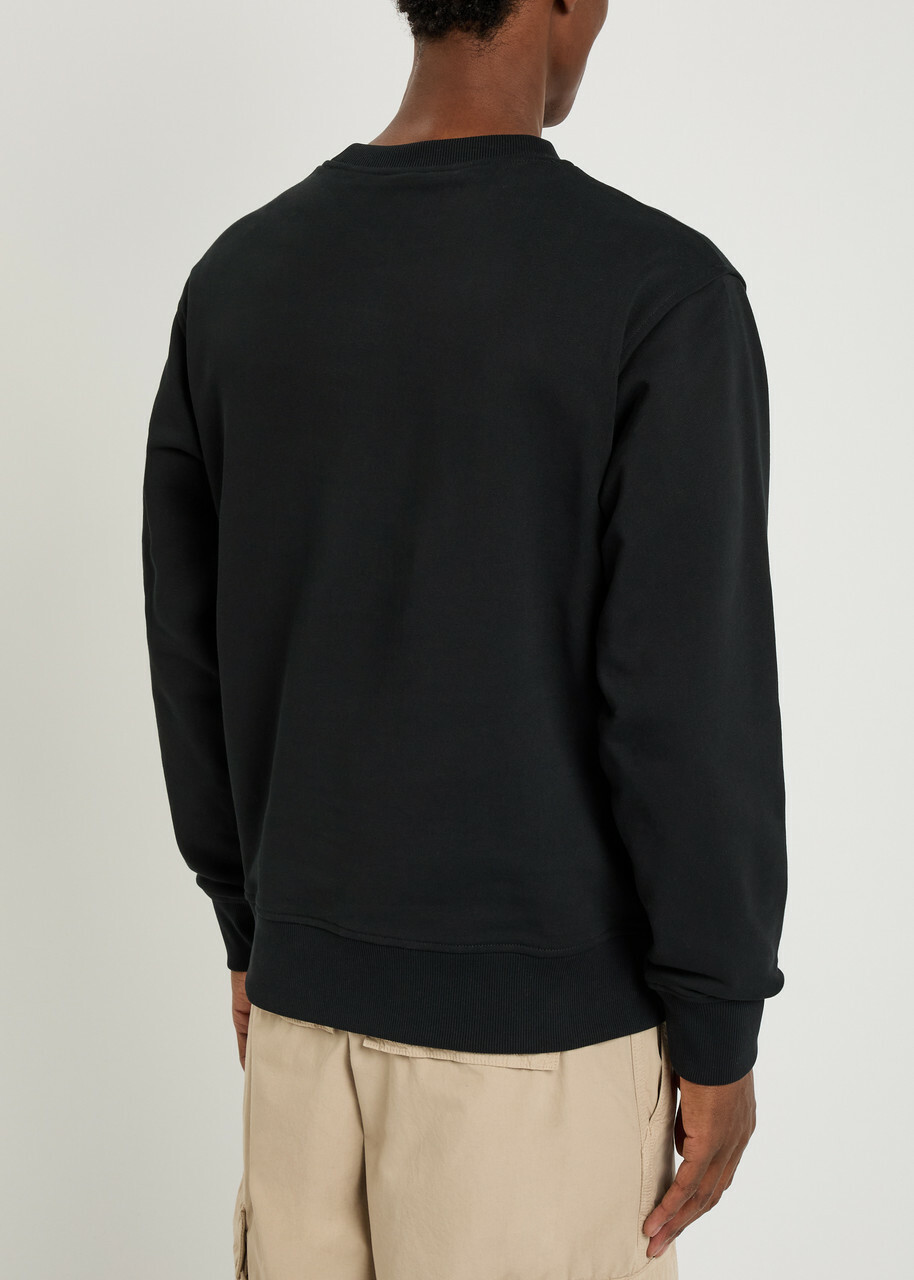 Moose Knuckles Hartsfield Logo Cotton Sweatshirt Black