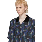 Sacai Black and Blue Sun Surf Edition Monstera Shirt