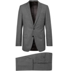 Hugo Boss - Grey Slim-Fit Mélange Super 130s Virgin Wool Suit - Men - Gray