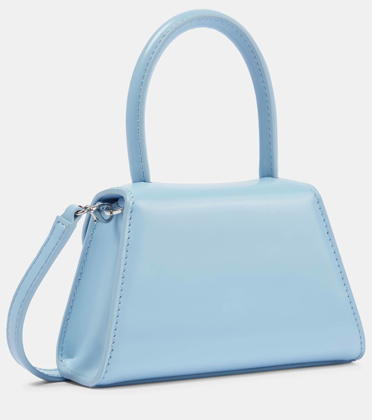 Self-Portrait The Bow Micro leather tote bag