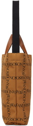 JW Anderson Tan Canvas Logo Shopper Tote