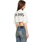 Palm Angels White Classic Logo Mini T-shirt