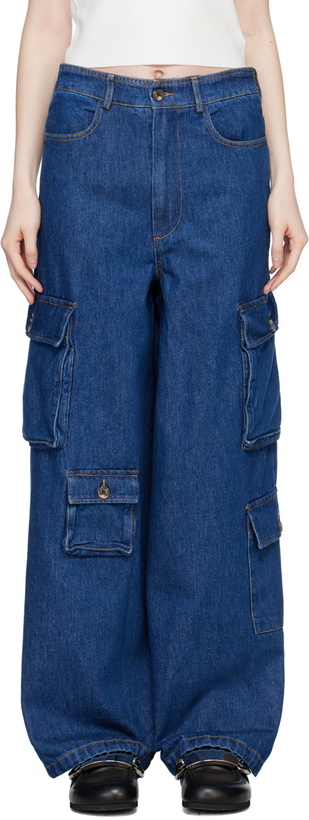 Photo: The Frankie Shop Blue Hailey Jeans