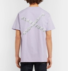 Flagstuff - Logo-Print Cotton-Jersey T-Shirt - Purple