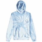 Purple Brand Men's French Terry Tie-Dye Oversized Hoody in Blue