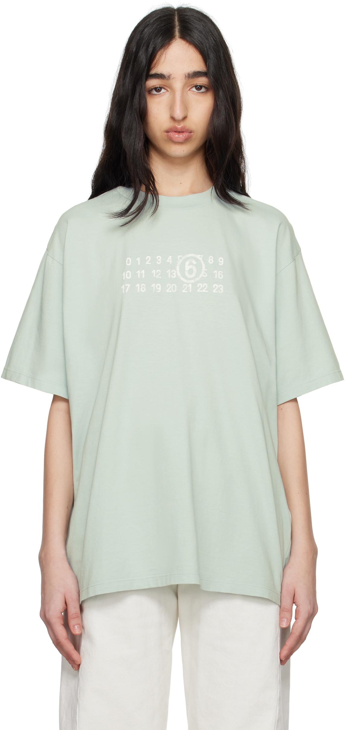 MM6 Maison Margiela Basic Jersey Tee in Black