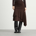 Feners Women's Gresca Skirt in Chocolat