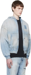 AMIRI Blue MA Zip Denim Jacket