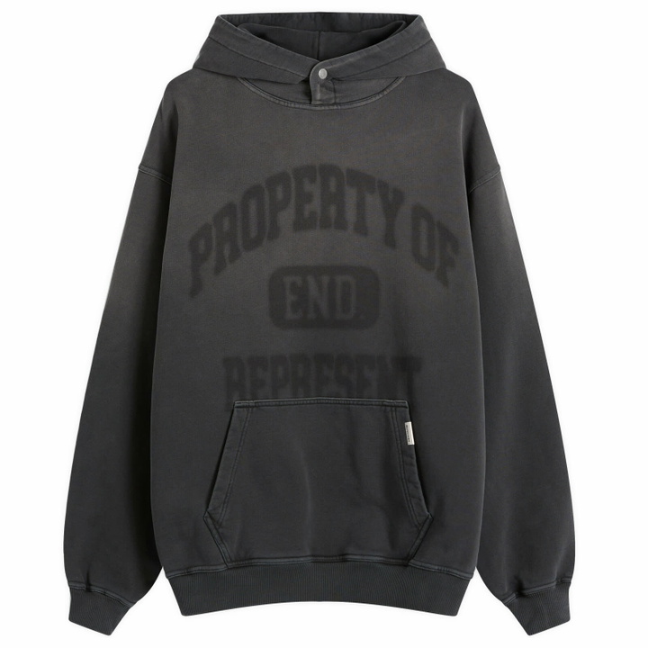 Photo: END. x Represent Property Of Hoodie in Stained Black