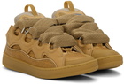 Lanvin Tan Curb Sneakers