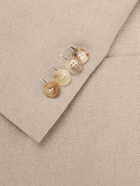 De Petrillo - Linen Single-Breasted Blazer - Neutrals