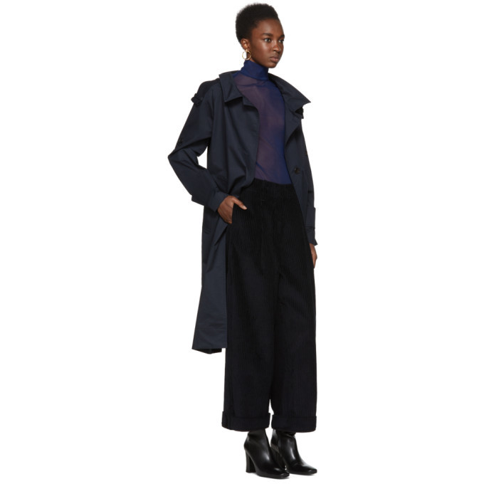 Nomia Navy Mesh Turtleneck