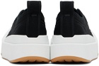 Bottega Veneta Black & White Vulcan Platform Sneakers