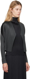 PLEATS PLEASE ISSEY MIYAKE Gray Monthly Colors May Cardigan