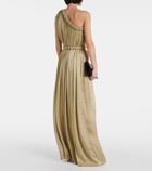 Costarellos Isilda one-shoulder gown