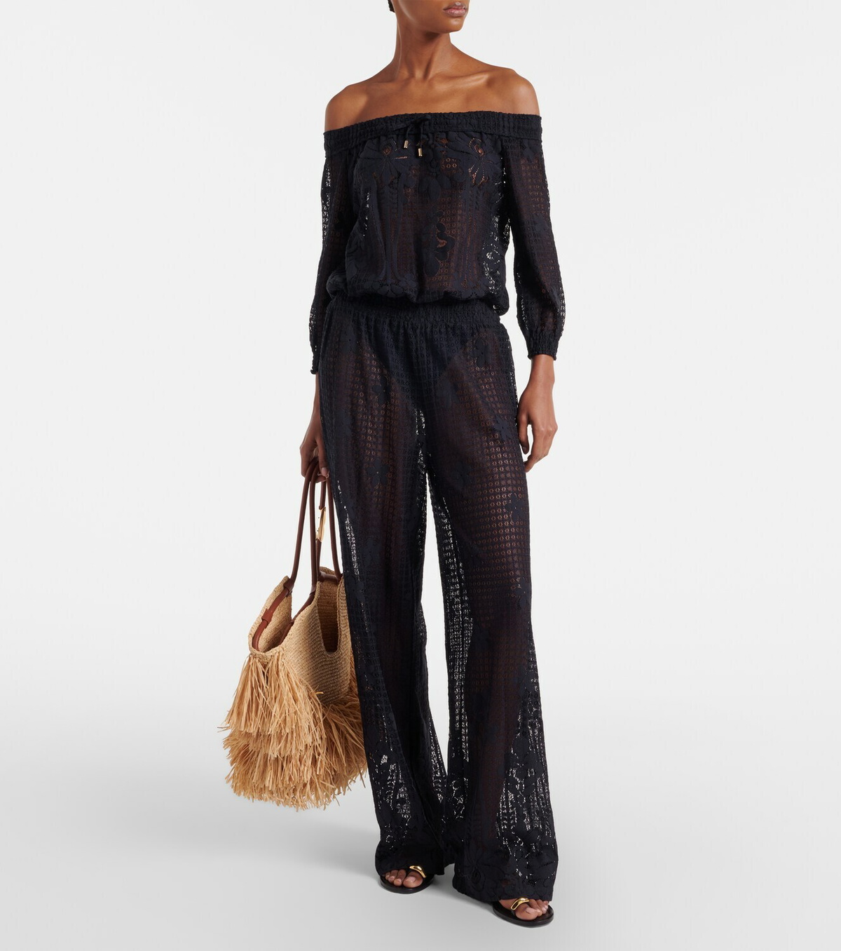 Melissa Odabash Tully crochet jumpsuit