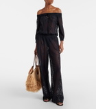 Melissa Odabash Tully crochet jumpsuit