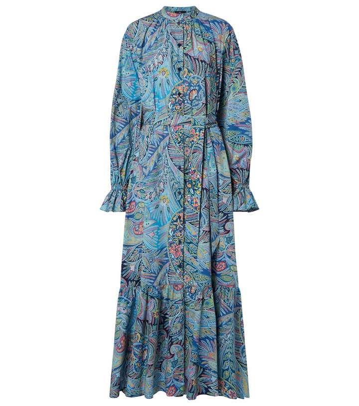 Etro Ruffle Trimmed Printed Dress Etro