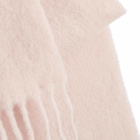 Maison Kitsuné Women's Baby Alpaca Scarf in Pasture Rose 