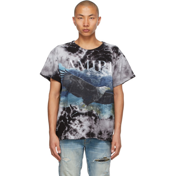 Photo: AMIRI Black Bleach Out Eagle T-Shirt