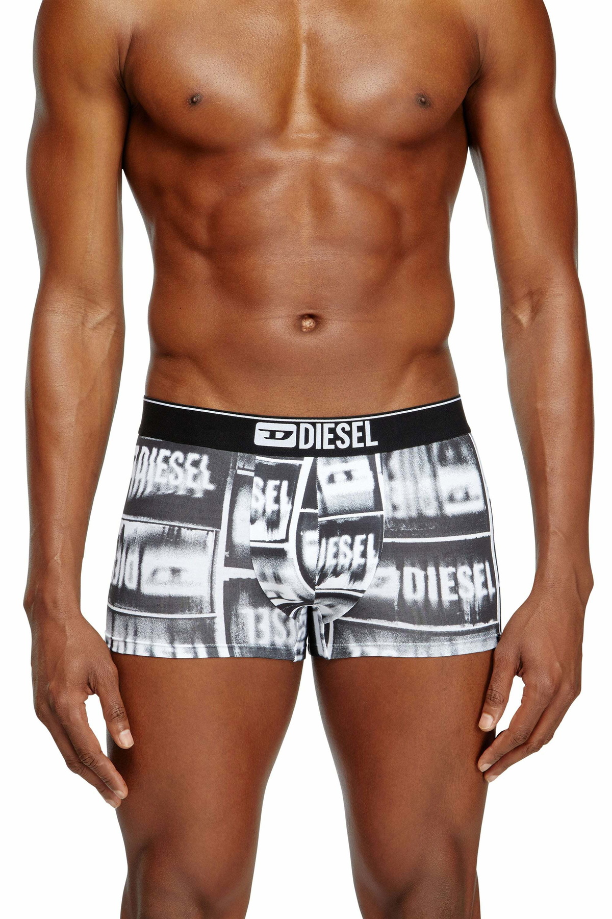 Diesel Three-pack boxer briefs in stretch cotton - Trunks Mens in Multicolor