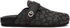 Coach 1941 Gray & Black Signature Jacquard Clogs