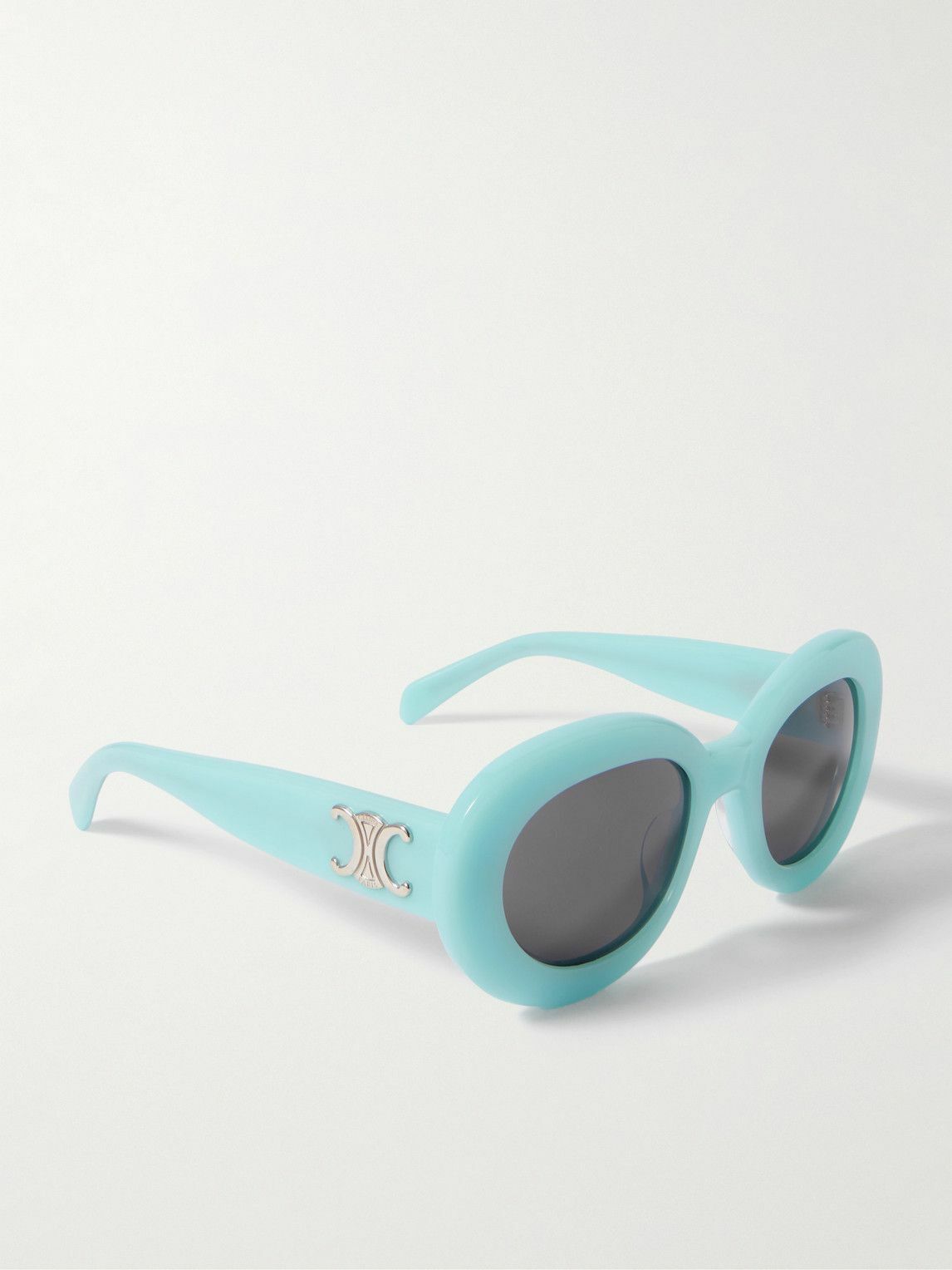 CELINE - Oval-Frame Acetate Sunglasses