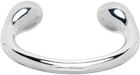Jil Sander Silver Open Cuff Bracelet