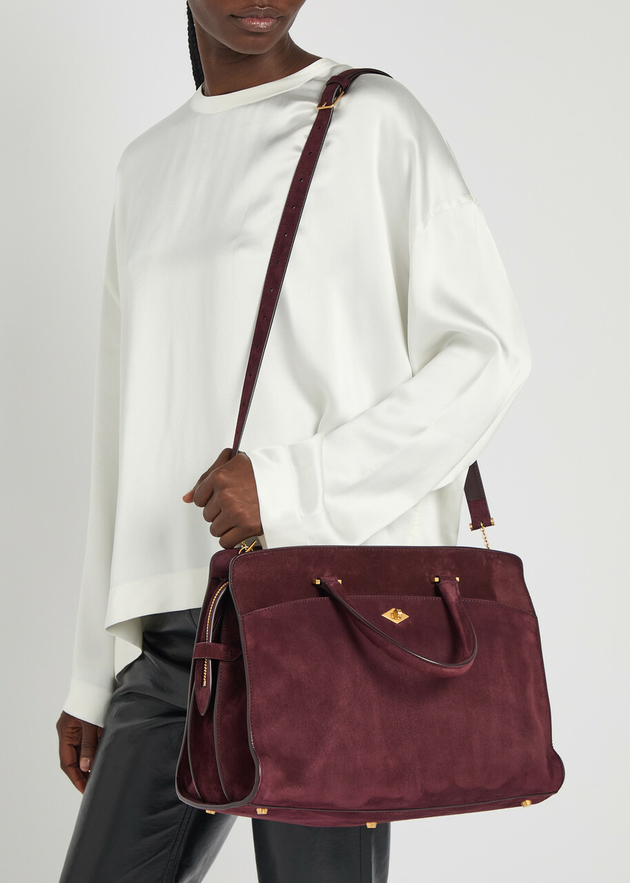 Metier Private Eye Suede Tote bag - Burgundy - One Size