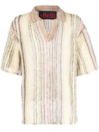 VITELLI - Linen Blend Cotton Polo Shirt