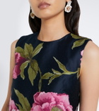 Carolina Herrera Floral jacquard shift dress