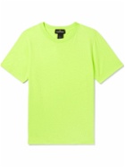 Stone Island Shadow Project - Garment-Dyed Printed Cotton-Jersey T-Shirt - Green