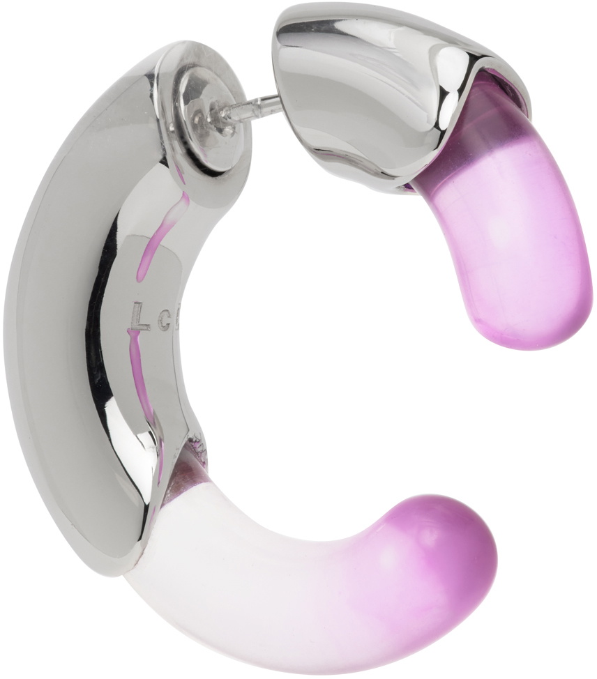 Lorette Colé Duprat Silver & Pink E1 Single Earring