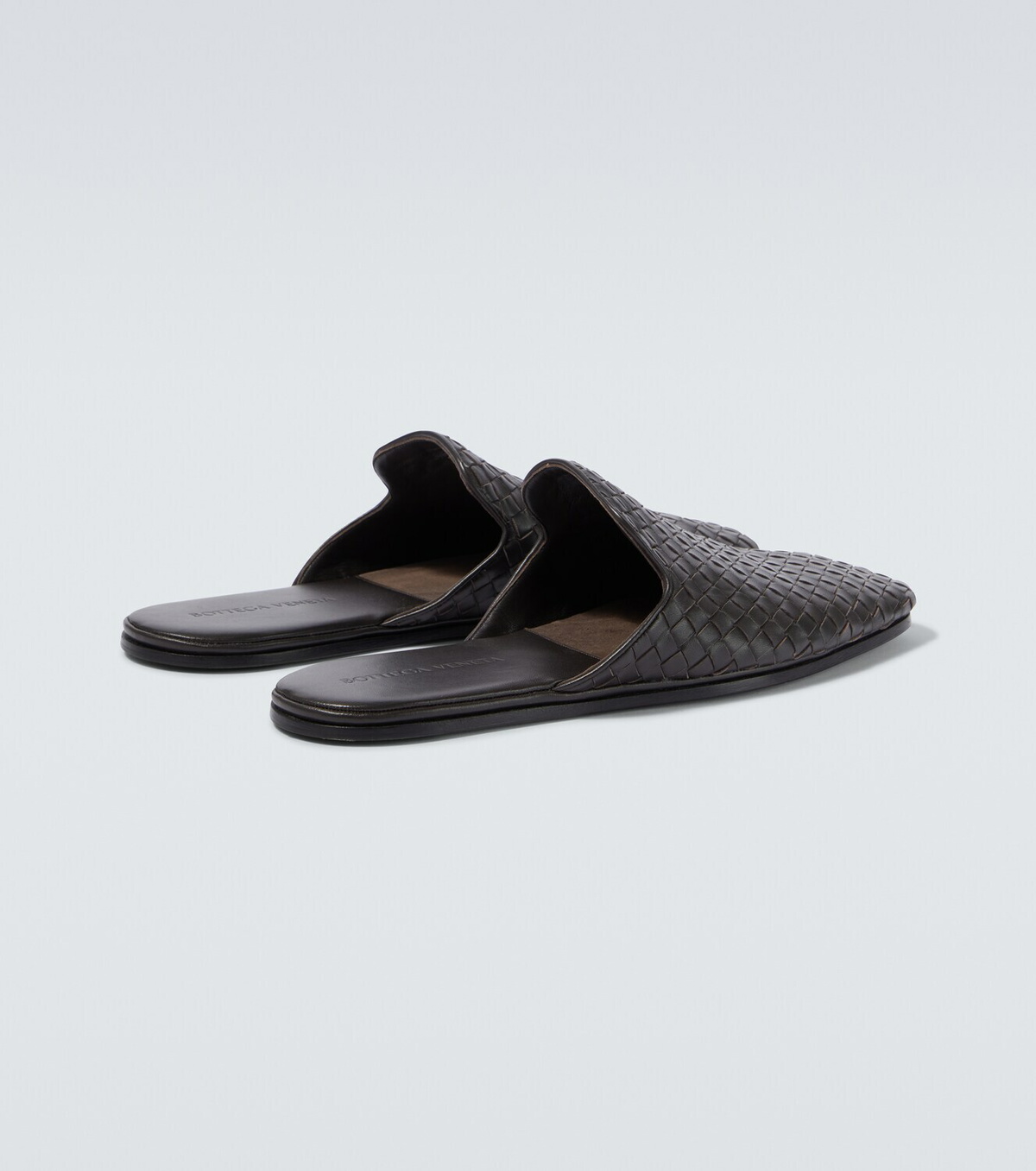 Bottega Veneta Palazzo Intrecciato leather mules