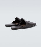 Bottega Veneta Palazzo Intrecciato leather mules