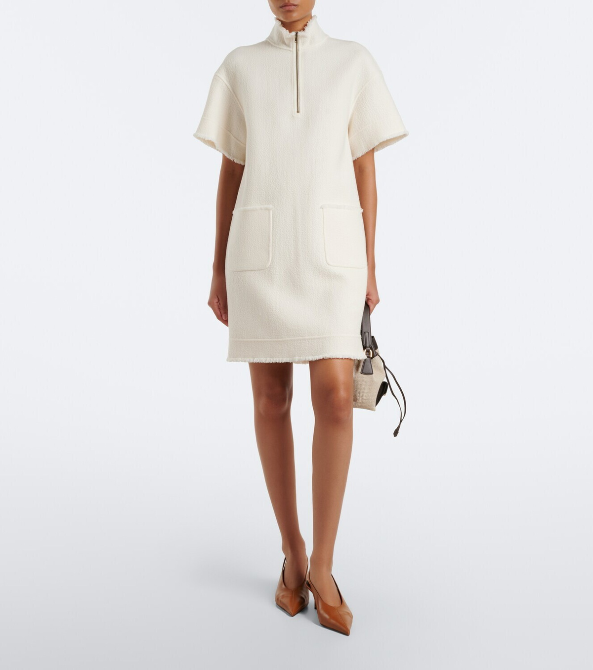 Max Mara Virgin wool jersey sweatshirt dress