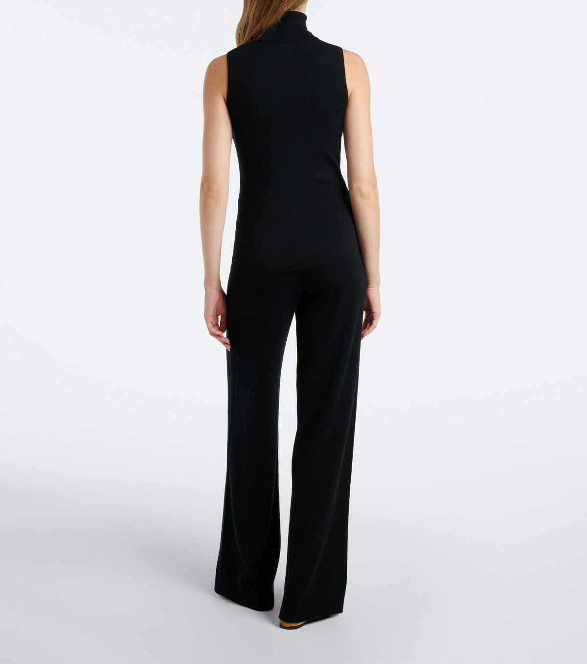 Jardin des Orangers Virgin wool and cashmere wide-leg pants